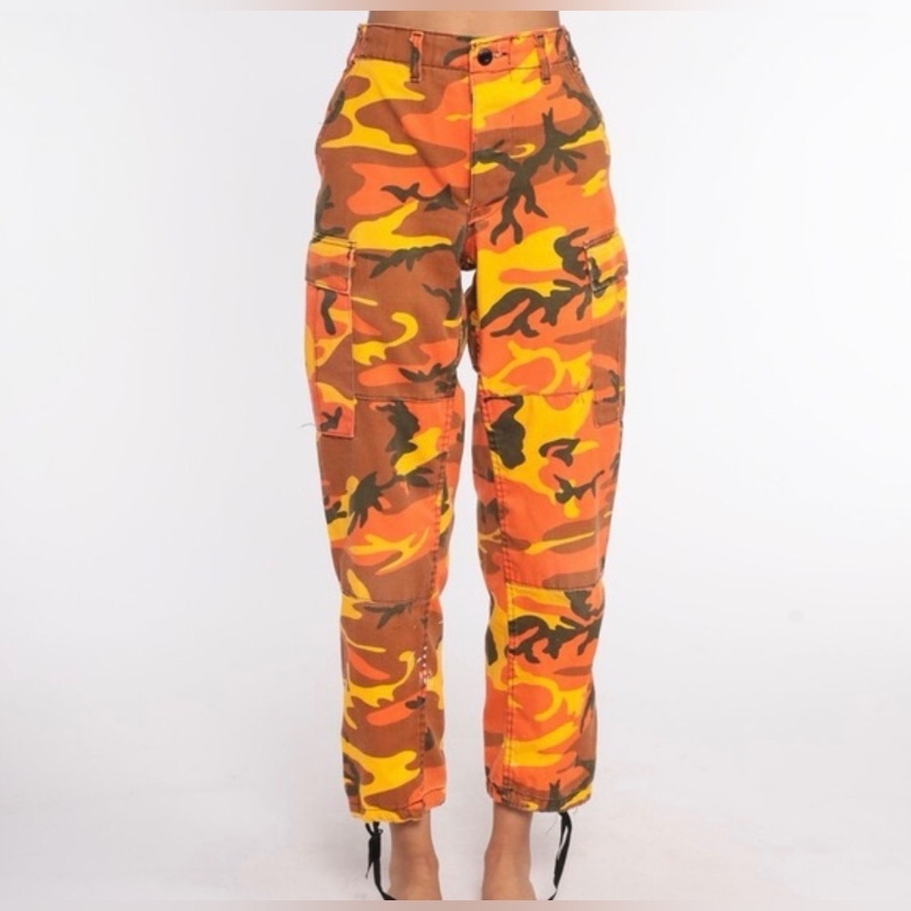 Rothco orange Camouflage Cargo Pants